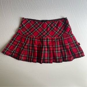 Tripp NYC Plaid Mini Skirt